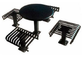 0186 - Outdoor Bench, Metal, Decorative